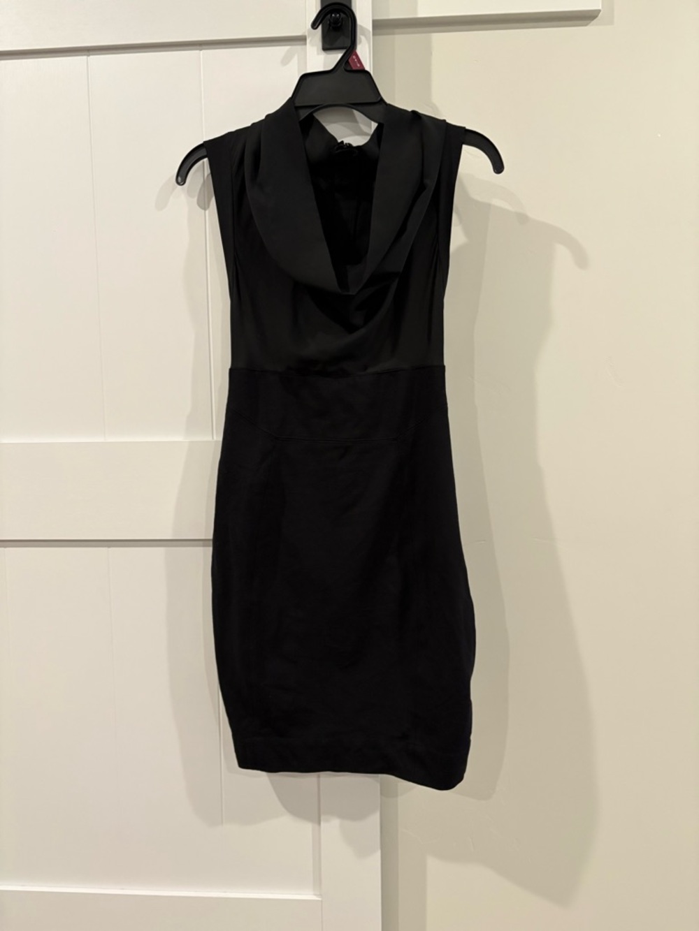Guess Black Sleeveless Cowl Neck Mini Dress
